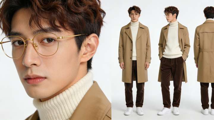 003都市时尚白底标准角色三视图样式-字字动画