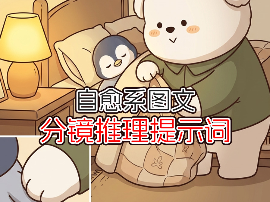 自愈系图文章节推理指令-字字动画