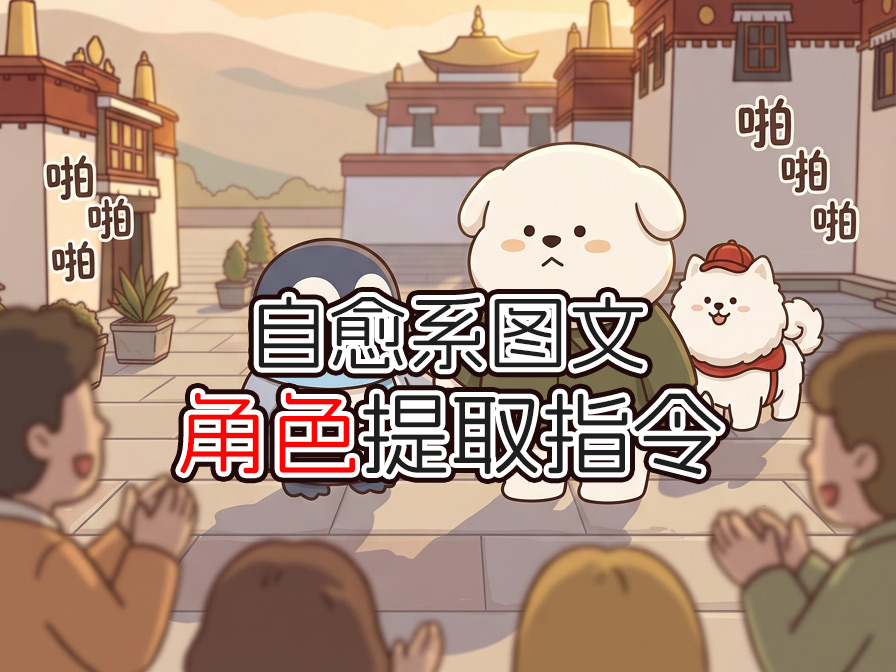 自愈系图文角色提取指令-字字动画