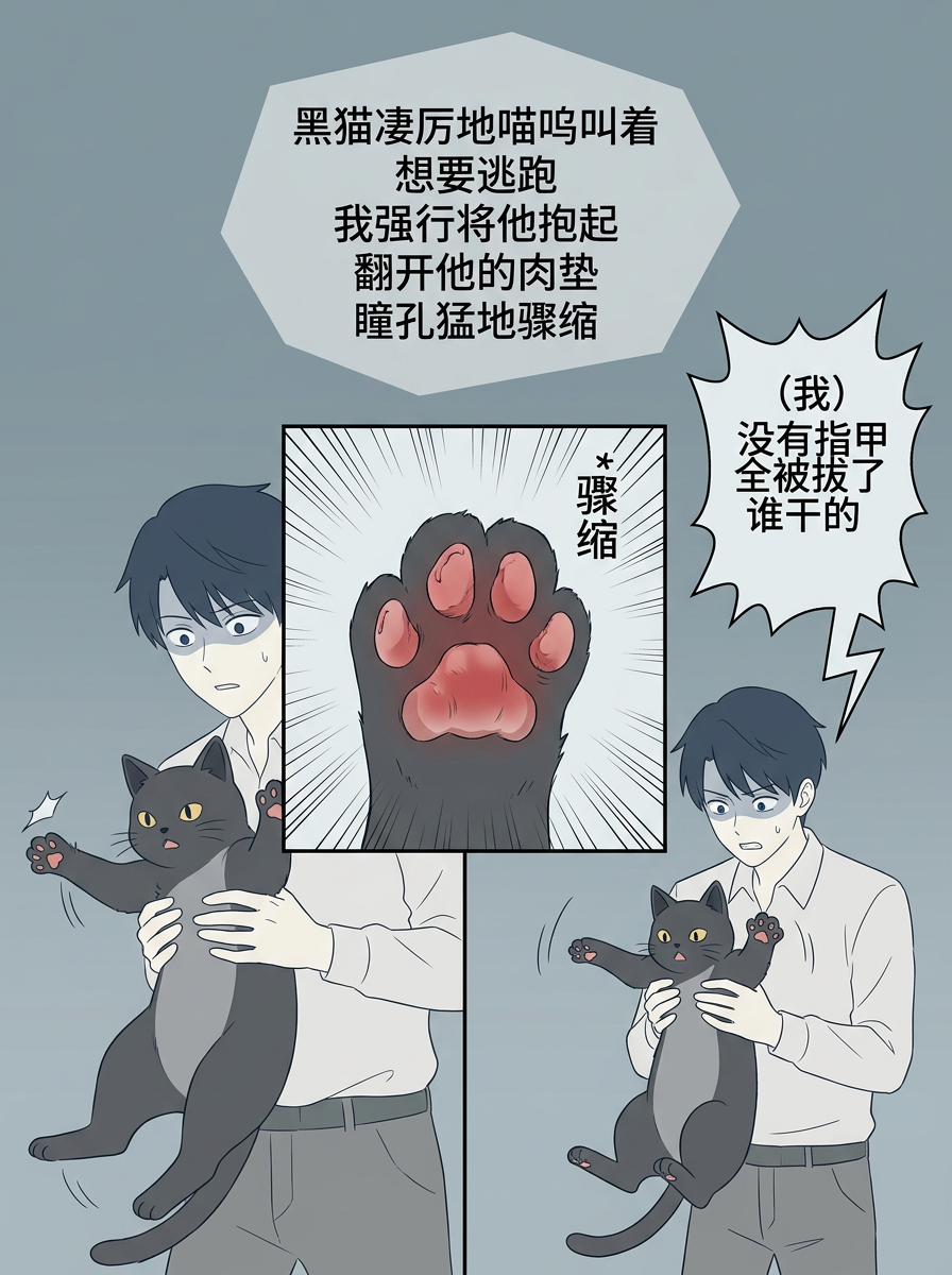 漫画_07手绘都市自愈系简笔纯色漫画￥29.9