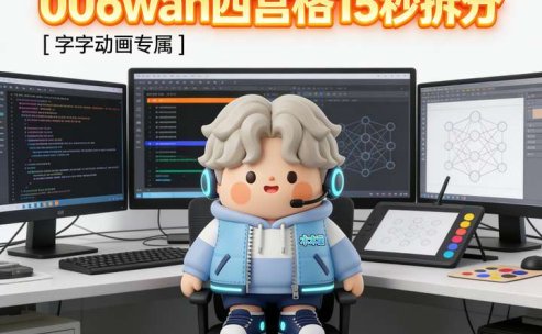 006wan四宫格15秒拆分-字字动画软件专属指令