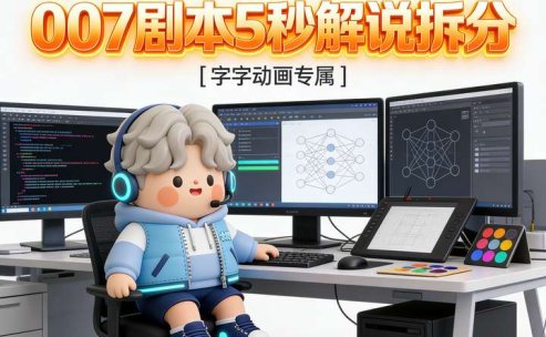 007剧本5秒解说拆分-字字动画软件专属指令