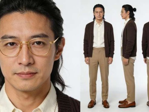 006超写实的标准三视图白底标准角色三视图样式