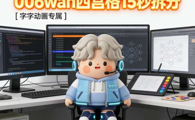 006wan四宫格15秒拆分-字字动画软件专属指令