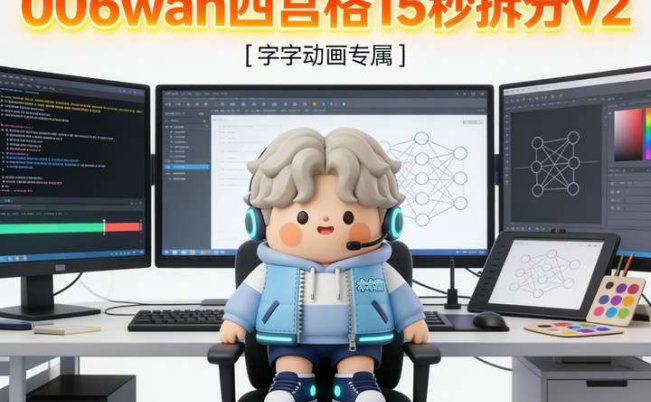 006wan四宫格15秒拆分v2 字字动画专属