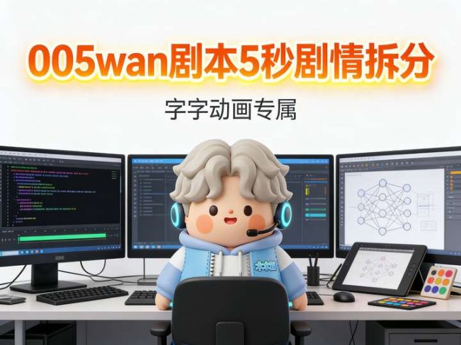 005wan剧本5秒剧情拆分-字字动画专属提示词