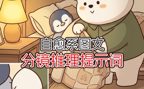 自愈系图文章节推理指令-字字动画