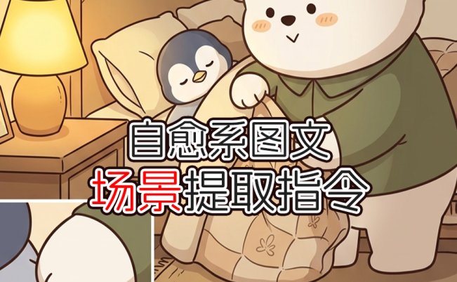 自愈系图文场景提取指令-字字动画