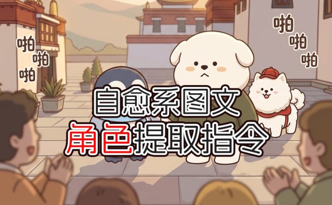 自愈系图文角色提取指令-字字动画