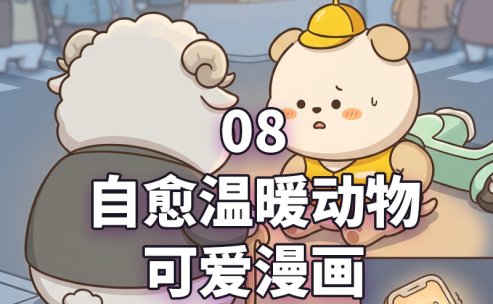 漫画_08自愈温暖动物可爱漫画￥29.9